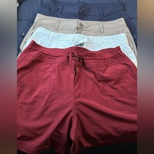 Women's Cargo Shorts - maroon, Light Blue, Beige, Navy
